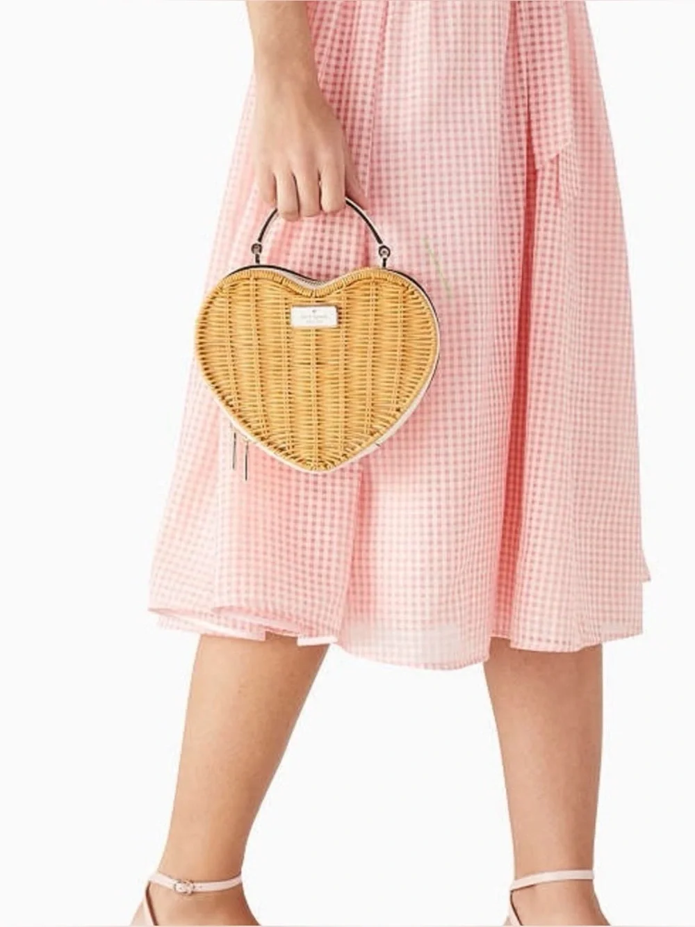 kate spade Love Shack Heart Wicker Crossbody - Picture 2 of 4